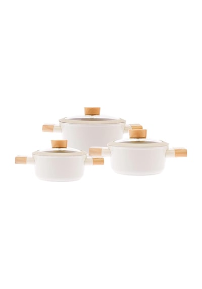 Emsan Swiss Crystal 6 Parça Midi Set Krem