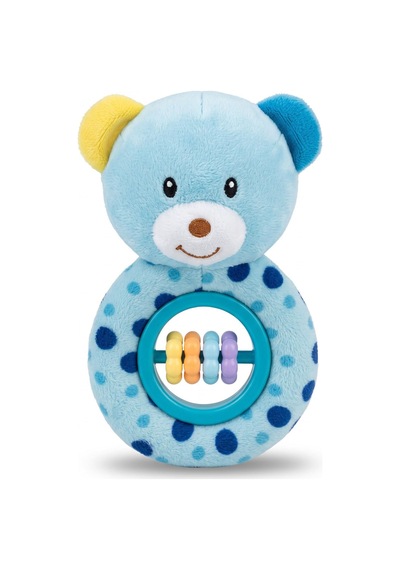 Pl50194 15cm Çiçek Boncuklu El Çıngırağı Peluş Çıngırak Çok Renkli