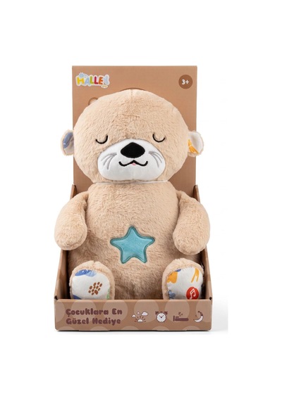 Pl50123 28 Cm Işıklı Müzikli Peluş Oyuncak Peluş Duygusal