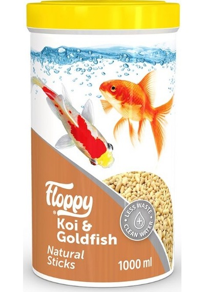 Floppy Koi Goldfish Natural Stick Japon Balık Yemi 1 L