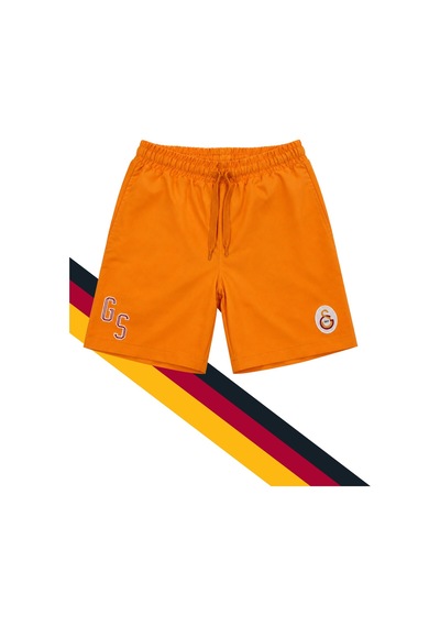 Gs Store Galatasaray Lisanslı Çocuk Deniz Şortu Turuncu