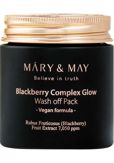 Mary & May Blackburry Complex Glow Nemlendirici ve Aydınlatıcı Cilt Bakım Maskesi 125 ML
