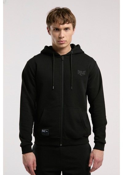 Everlast Ever Essentials Regular Siyah Erkek Kapüşonlu Full Zip Sweatshirt Siyah