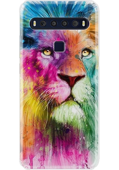 Tcl 10L Kilif Desenli Silikon Kilif Colorfull Leon 2 1388 499458652
