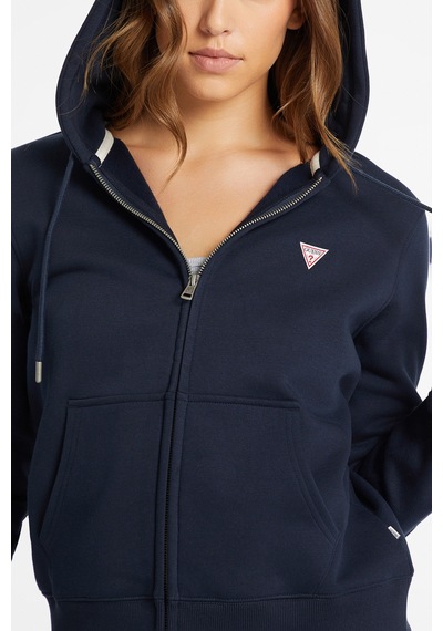 Guess Kadın Fermuarlı Sweatshirt - Lacivert Lacivert
