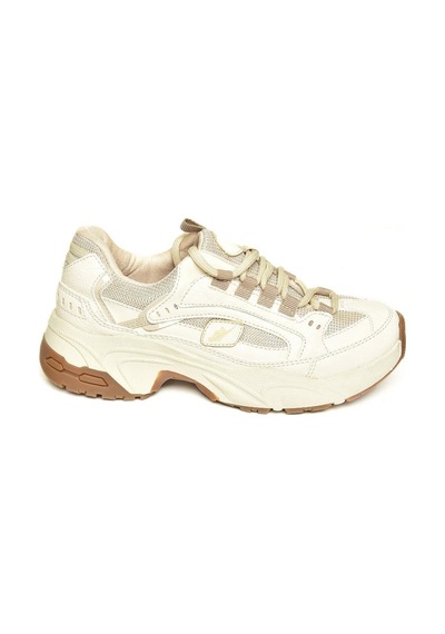 Fox Shoes U312414209 Bej Kalın Tabanlı Spor Ayakkabı Sneakers Bej-suni Deri Çok Renkli