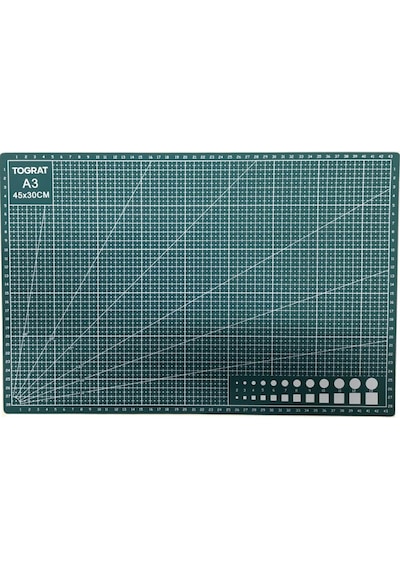 A3 Kesme Matı, Çift Taraflı Kesim Altlığı Tablası, 42x30cm