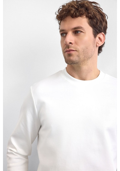 Back & Bond Erkek Sweat B35w12005 101 Beyaz Beyaz