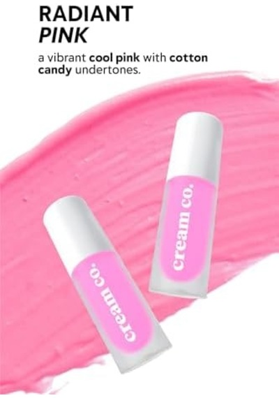 Cream Co. Allık Ruj Göz Farı Glow Tint Radiant Pink, Nemlendirici Makyaj, 505 Pembe, Hyaluronik Asit Peptit 0