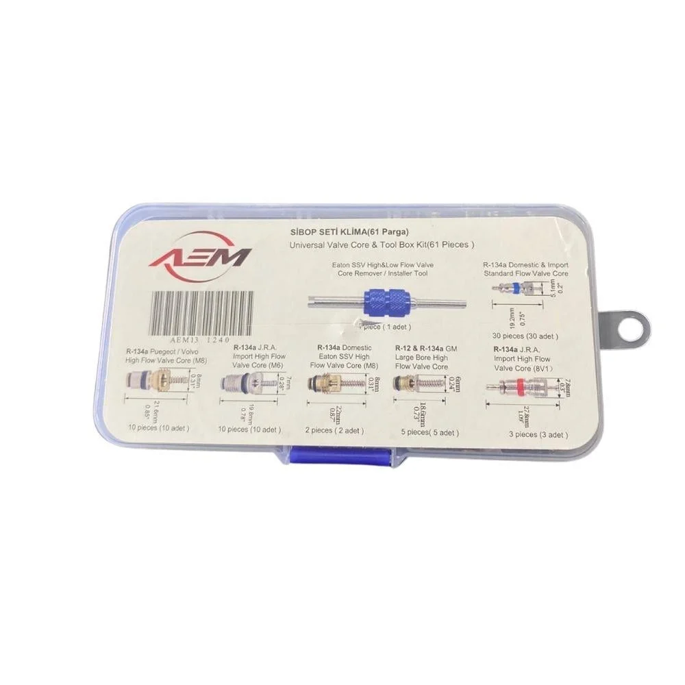 Oto Klima Sibop Set Tüm Araçlar Universal 61 Parça R134a & R12