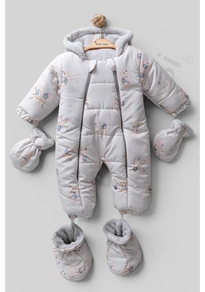 Bebek Vadisi Tavşanlı İçi Peluş Kapüşonlu Eldivenli Kar Kışlık Çocuk Erkek Bebek Astronot Tulum Kozmonot Mont Gri Bebek Vadisi Tavşanlı İçi Peluş Kapüşonlu Eldivenli Kar Kışlık Çocuk Erkek Bebek Astronot Tulum Kozmonot Mont Gri