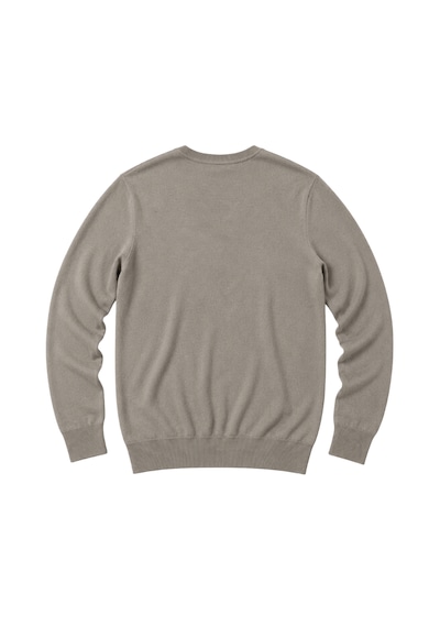 Battalmoda Erkek Büyük Beden Vizon V Yaka Pamuklu Kazak 3xl-4xl-5xl-6xl