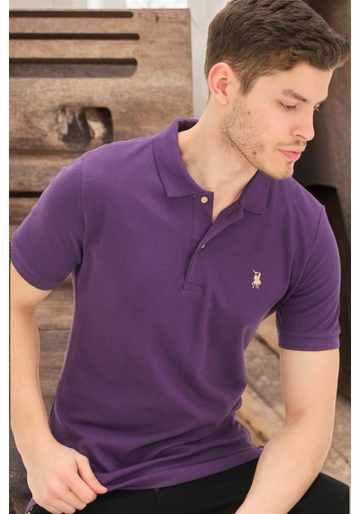 T8561 Dewberry Erkek Tshırt-açık Mor
