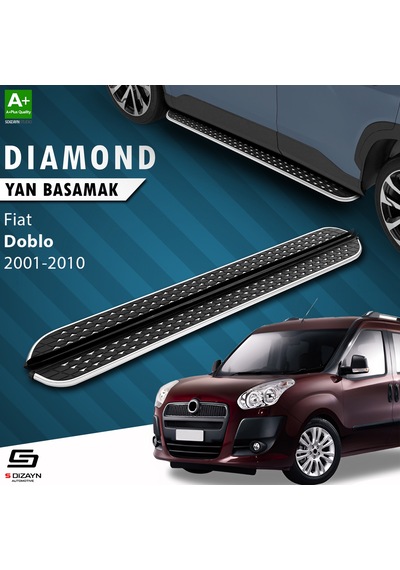 S-dizayn Fiat Doblo Diamond Krom Yan Basamak 183 Cm 2001-2010