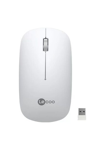 Lenovo Lecoo Ws214 Kablosuz 1200dpı 3 Tuşlu Beyaz Optik Sessiz Mouse