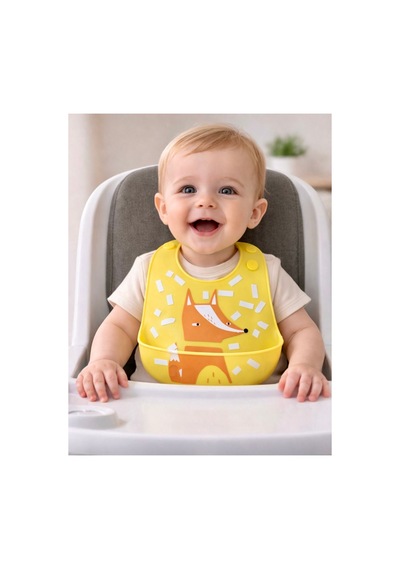 Silikon Bebek Mama Önlüğü Çocuk Mama Önlük Leke Tutmaz Yıkanabilir 821257479
