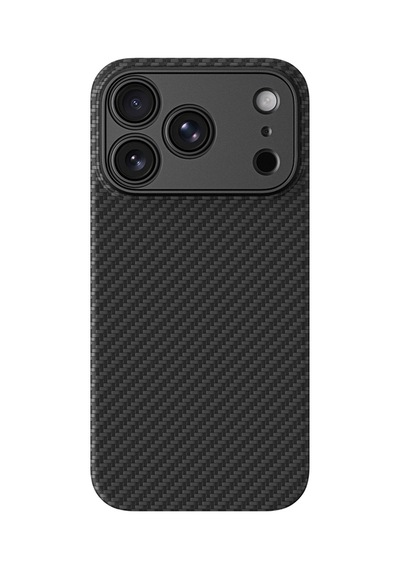 Apple iPhone Uyumlu 18 Pro Max Kılıf M-safe 1500d Aramid Lens Korumalı Amazingthing Titan Max Karbon Kapak Siyah