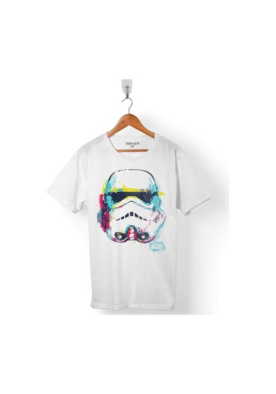 Star Wars Fresh Drawıng Darth Vader Erkek Tişört 001