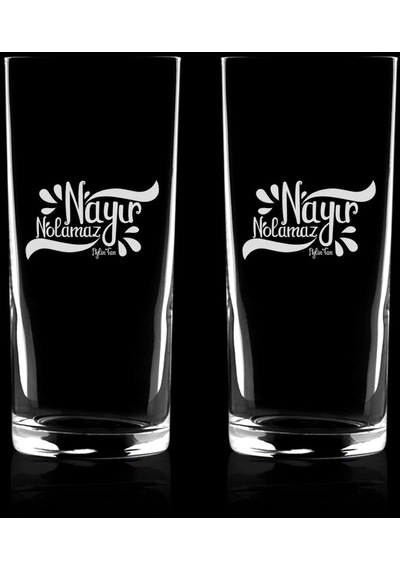 Kişiye Özel İkili Yeşilçam Klasikleri Nayır Nolamaz Rakı Bardağı Seti - 2