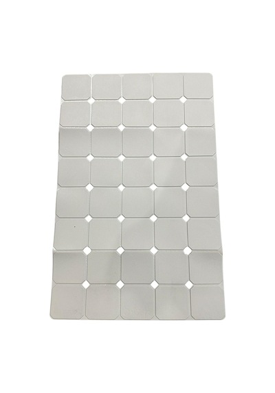 Slikon Yumuşak Taban Katlanabilir Aqua Luxe Banyo Paspası 45x70 Cm Pratik Açık Gri