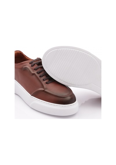 Dgn Urbano Erkek Sneakers Ayakkabi Taba Antik Beyaz