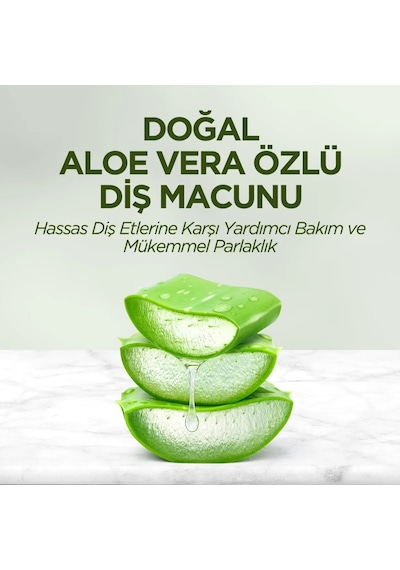 Doğal Diş Macunu 90 Gr Aloe Vera - Özel Seri 356304-00011 R2149