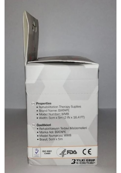 Kinesio Bia Tape Kinesiology 5 CM x 5 M Kas Bandı Mavi