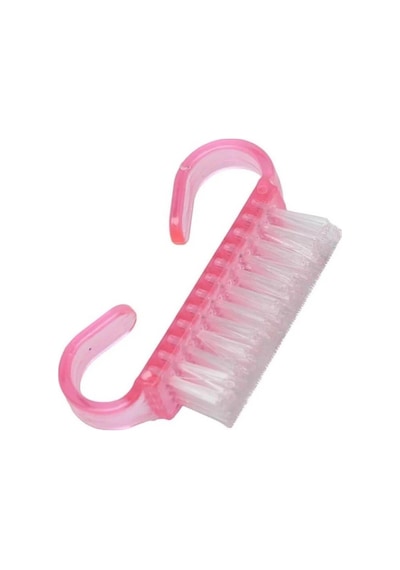 Koodmax Mini Tırnak Temizleme Fırçası Tırnak Toz Temizleme Fırçası Pembe 10'lu