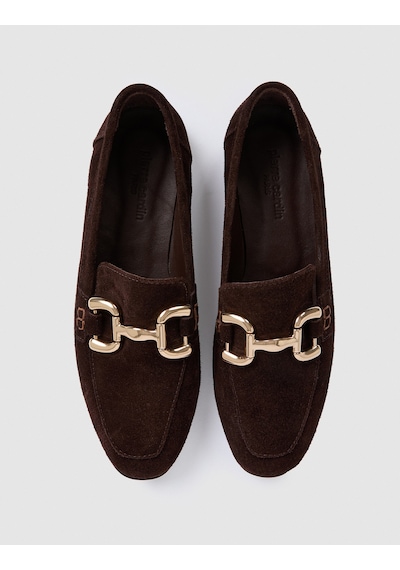 Pierre Cardin Kahvereng %100 Deri Metal Tokalı Loafer 50331540-vr029 Kahverengi
