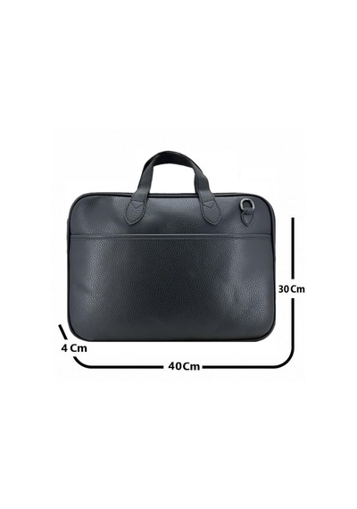 Ççs London 71454 Vegan Evrak Laptop Çantası 15 İnç Siyah Çok Renkli
