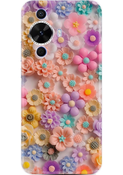 Huawei Nova 12s Kılıf Boutique Baskılı Resimli Rengarenk Papatyalar Pcode -060
