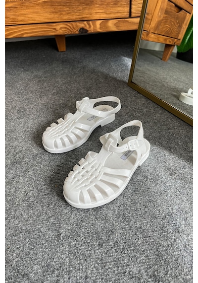 Wolk Shoes Cocuk Sandalet Beyaz