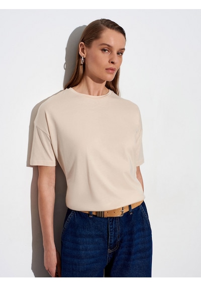 Dilvin 3683 Basic T-shirt-taş
