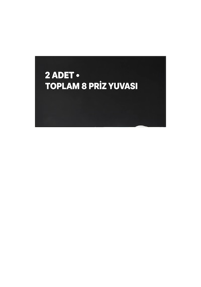 Mey İthalat Duvar Tipi 4 Çıkışlı Priz Çoğaltıcı Kablosuz Kompakt Tasarım 2 Adet