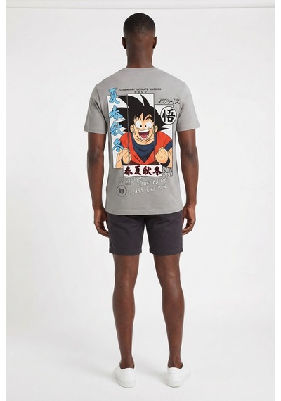 Blow Up Future Gen Son Goku Gri Oversize Erkek T-shirt 141614 SİYAH