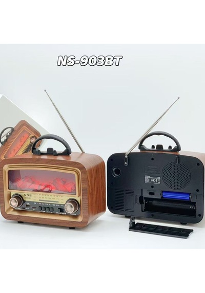 Şömine Alevi Efektli Usb / Tf Kart / Aux Girişi - Bluetooth Hoparlör 1800mah - Fm Radyo Nostaljik Radyo