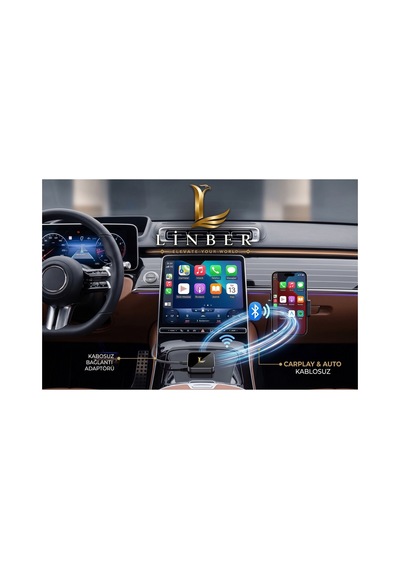 Kablosuz Carplay Android Auto Dönüştürücü Usb & Type-c Bağlantılı Araç İçi Akıllı Adaptör Diğer