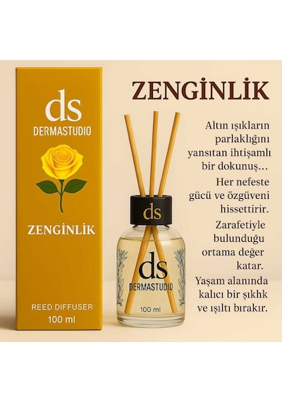 Zenginlik Bambu Oda Kokusu 100 Ml Lüks Ve Kalıcı Oryantal Koku Karışık