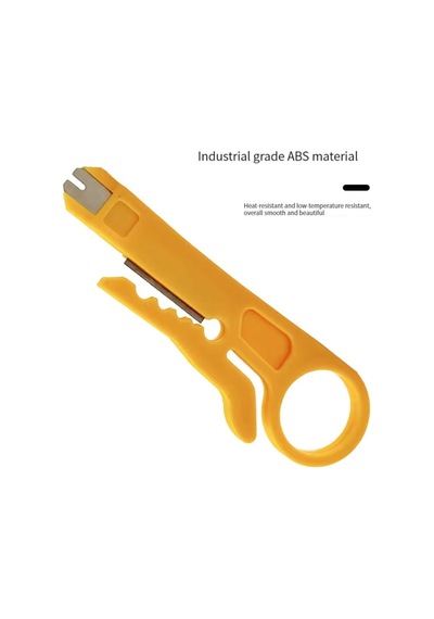 Mini Taşınabilir Tel Stripper Bıçak Crimper Pense Sıkma Aracı Kablo Sıyırma Tel Kesici Sarı