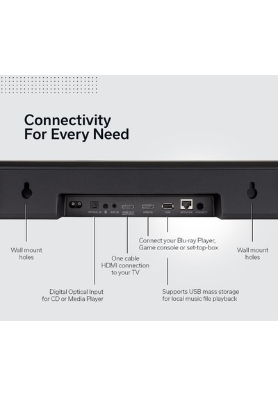 Ev 550 Dolby Atmos 3d Ses, Wi-fi Ve Bluetooth, Dahili Heos, Alexa, Siri Ve Airplay 2, Spotify Connect, Çift Ev Hoparlö