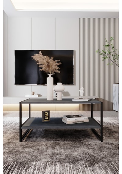 Modern & Şık Orta Sehpa Metal Çerçeve İle Dayanıklı Tasarım, Minimalist Ve Fonksiyonel, Salon ,ofis Antasit Modern & Şık Orta Sehpa Metal Çerçeve İle Dayanıklı Tasarım, Minimalist Ve Fonksiyonel, Salon ,ofis Antasit