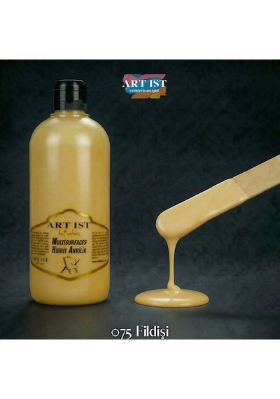 Multisurfaces Hibrit Akrilik Boyalar - 075 Fildişi Ahşap, Taş Tozu, Hobi, Dıy