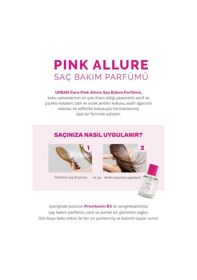 Urban Care Pink Allure Saç Parfümü  50 ML