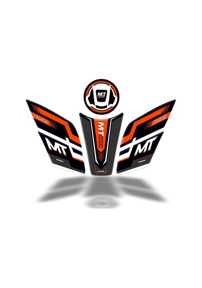 Cf Moto 650mt Uyumlu Deeb Iron Tank Pad Set Turuncu