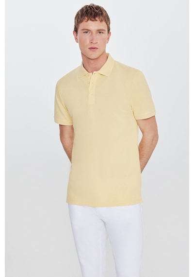AC&Co / Altınyıldız Classics Altinyildiz Classics Erkek Sarı Slim Fit Dar Kesim Polo Yaka %100 Pamuk Tişört 4A4820200001SARXL Sarı AC&Co / Altınyıldız Classics Altinyildiz Classics Erkek Sarı Slim Fit Dar Kesim Polo Yaka %100 Pamuk Tişört 4A4820200001SARXL Sarı