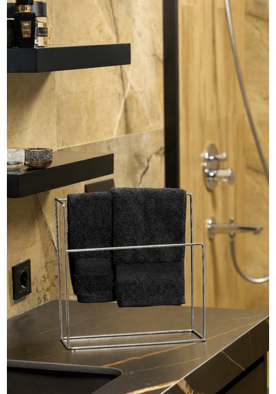 Parlak Silver Renk Çok Amaçlı Tezgah Üstü Mutfak & Banyo Havluluğu Modern Havlu Askılığı Gümüş