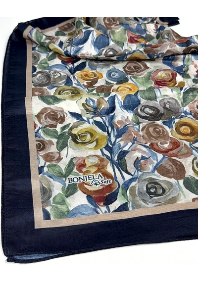 Bonjela Soft Pamuk Şal-75 X 190 -06572 Lacivert