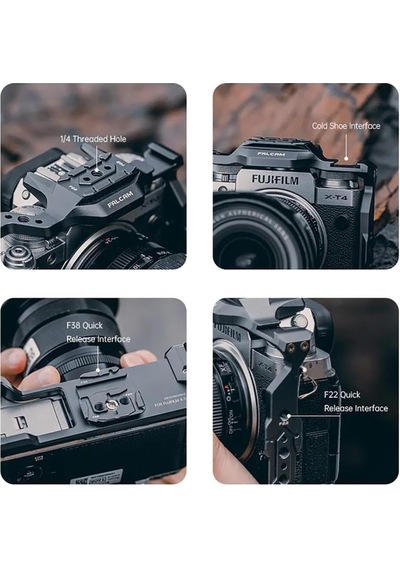 Falcam F22&f38 Quick Release Camera Cage Çerçeve Fujifilm X-t4