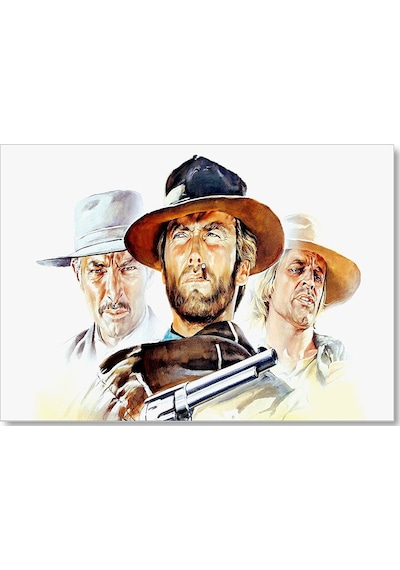 Cakasepetim Sinema Afişi 1965 Adam Film Clint Eastwood Ahşap Mdf Tablo