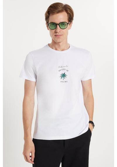 Tudors Erkek Slim Fit Dar Kesim %100 Pamuk Yumuşak Dokulu Baskılı Beyaz Bisiklet Yaka Tişört-33174 Beyaz Tudors Erkek Slim Fit Dar Kesim %100 Pamuk Yumuşak Dokulu Baskılı Beyaz Bisiklet Yaka Tişört-33174 Beyaz